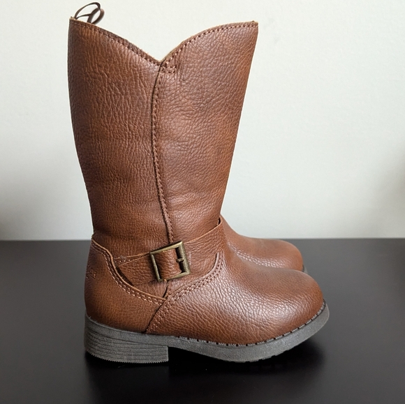 Oshkosh Tall Brown Boots Toddler Size 6 - Picture 2 of 5